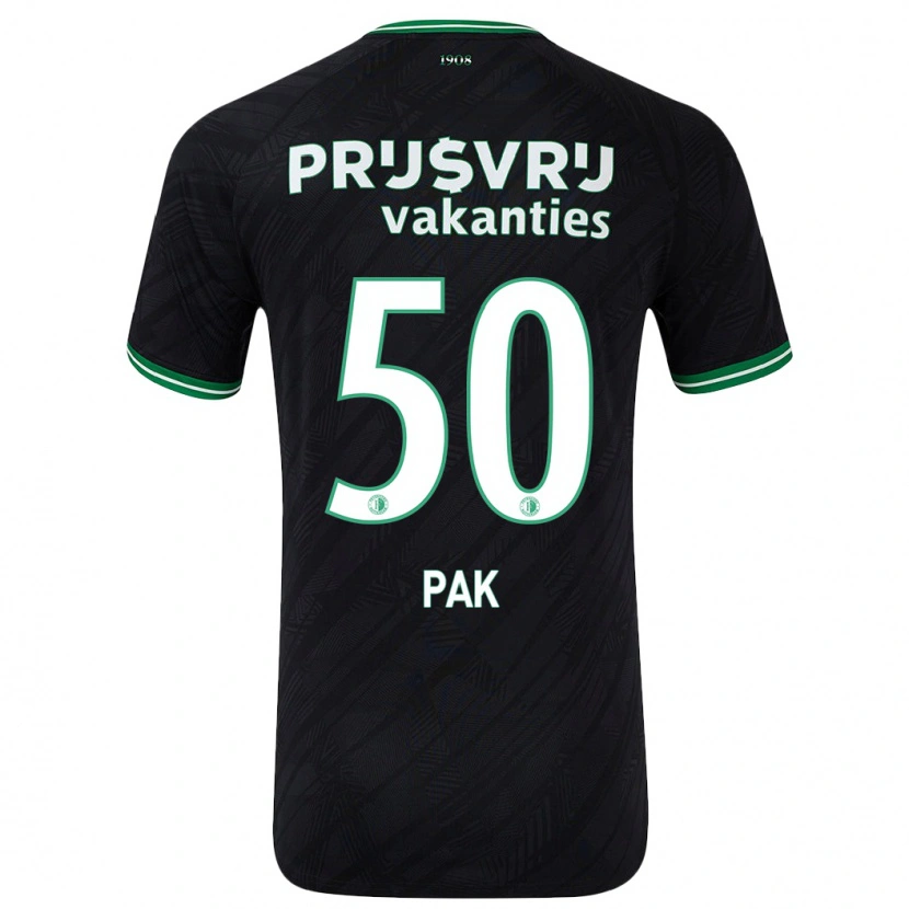 Danxen Niño Camiseta Sam Pak #50 Negro Verde 2ª Equipación 2024/25 La Camisa