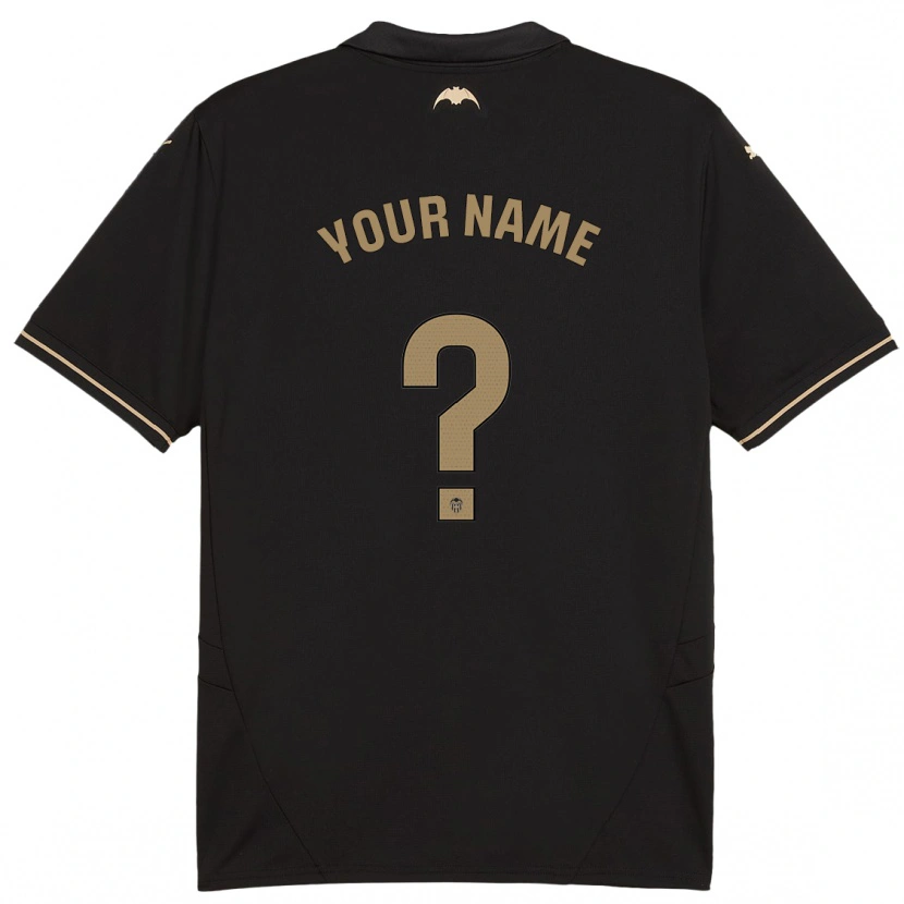 Danxen Niño Camiseta Su Nombre #0 Negro 2ª Equipación 2024/25 La Camisa
