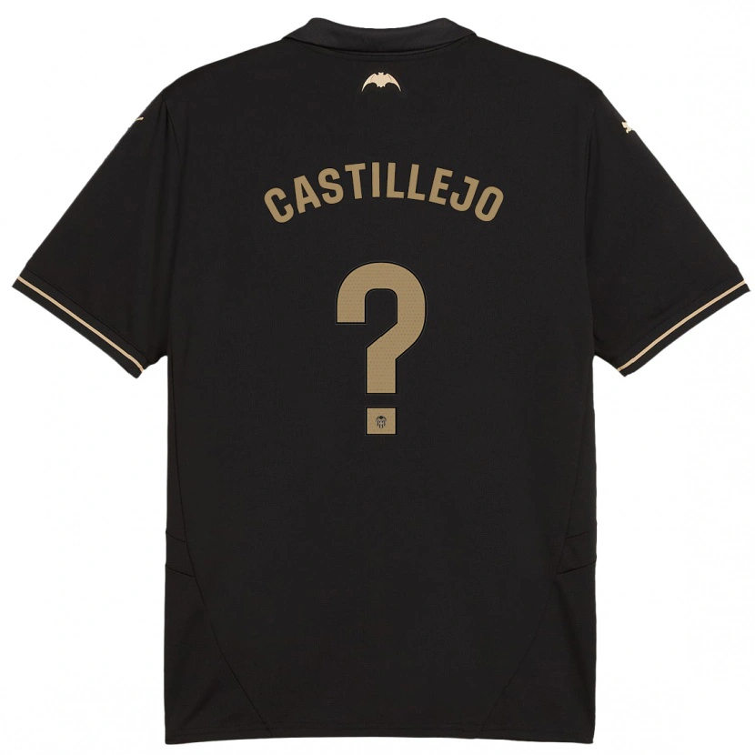 Danxen Niño Camiseta Samu Castillejo #0 Negro 2ª Equipación 2024/25 La Camisa