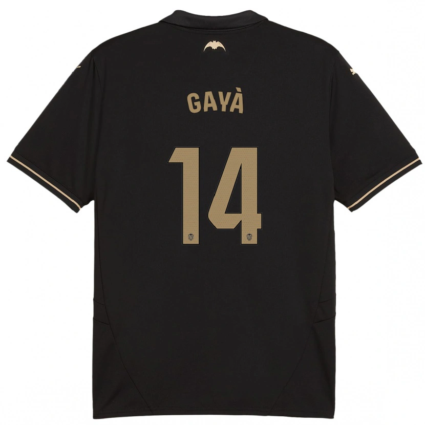 Danxen Niño Camiseta José Gayà #14 Negro 2ª Equipación 2024/25 La Camisa