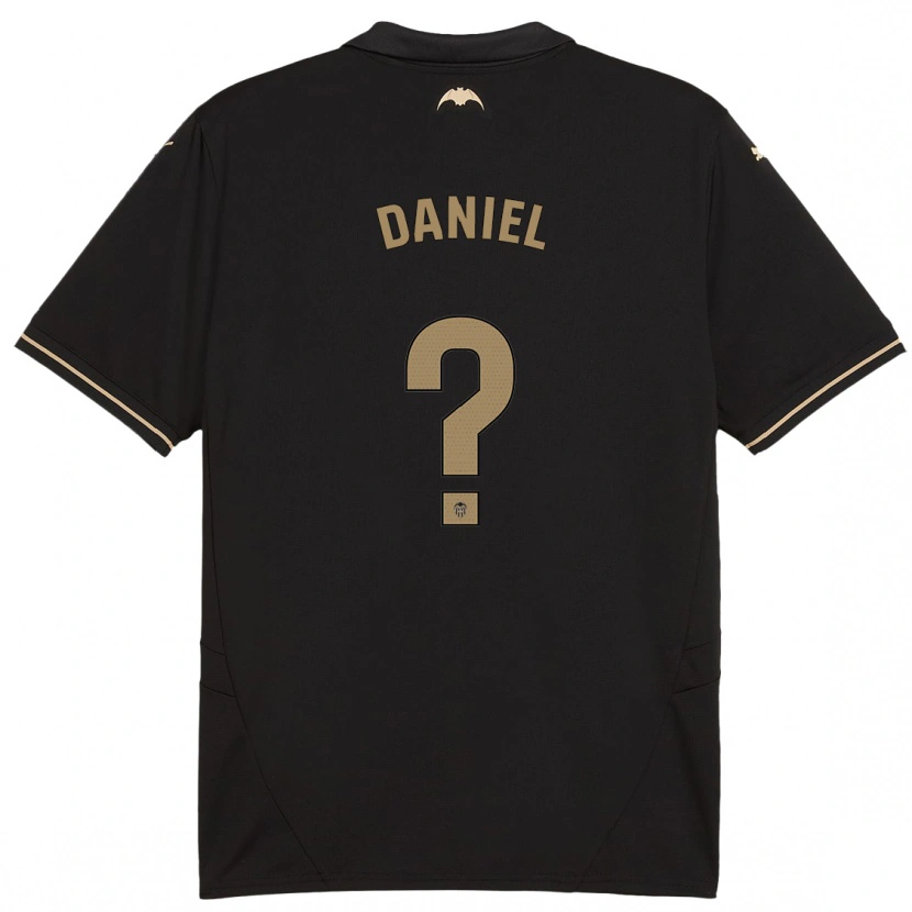 Danxen Niño Camiseta Daniel Jiménez #0 Negro 2ª Equipación 2024/25 La Camisa