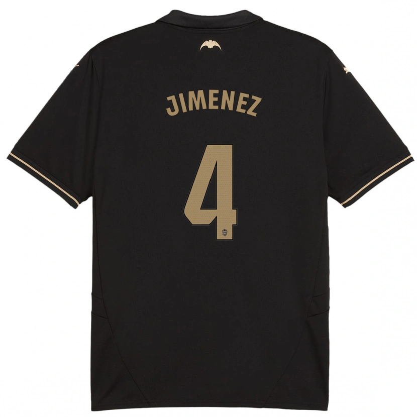 Danxen Niño Camiseta Maria Jimenez #4 Negro 2ª Equipación 2024/25 La Camisa