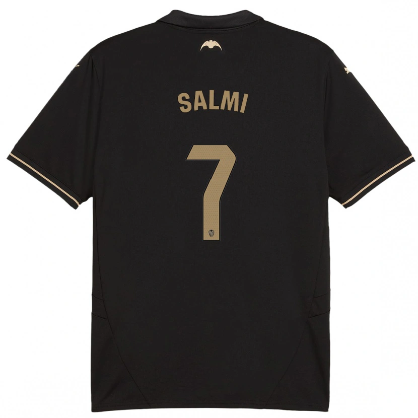 Danxen Niño Camiseta Iina Salmi #7 Negro 2ª Equipación 2024/25 La Camisa