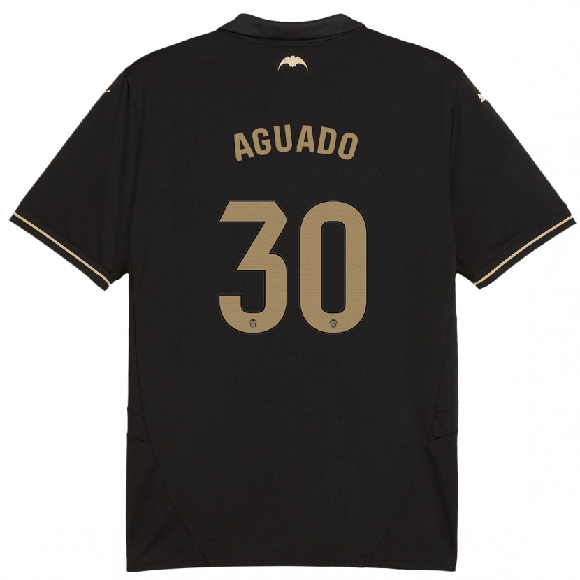 Danxen Niño Camiseta Julia Aguado #30 Negro 2ª Equipación 2024/25 La Camisa