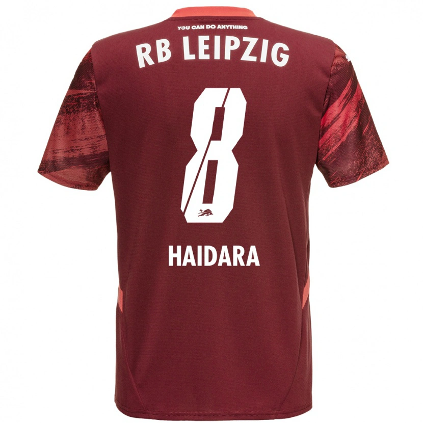 Danxen Niño Camiseta Amadou Haidara #8 Borgoña 2ª Equipación 2024/25 La Camisa