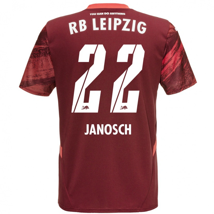 Danxen Niño Camiseta Luca Janosch #22 Borgoña 2ª Equipación 2024/25 La Camisa