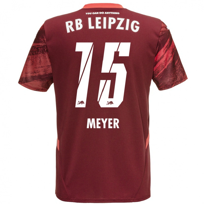 Danxen Niño Camiseta Tim Meyer #15 Borgoña 2ª Equipación 2024/25 La Camisa