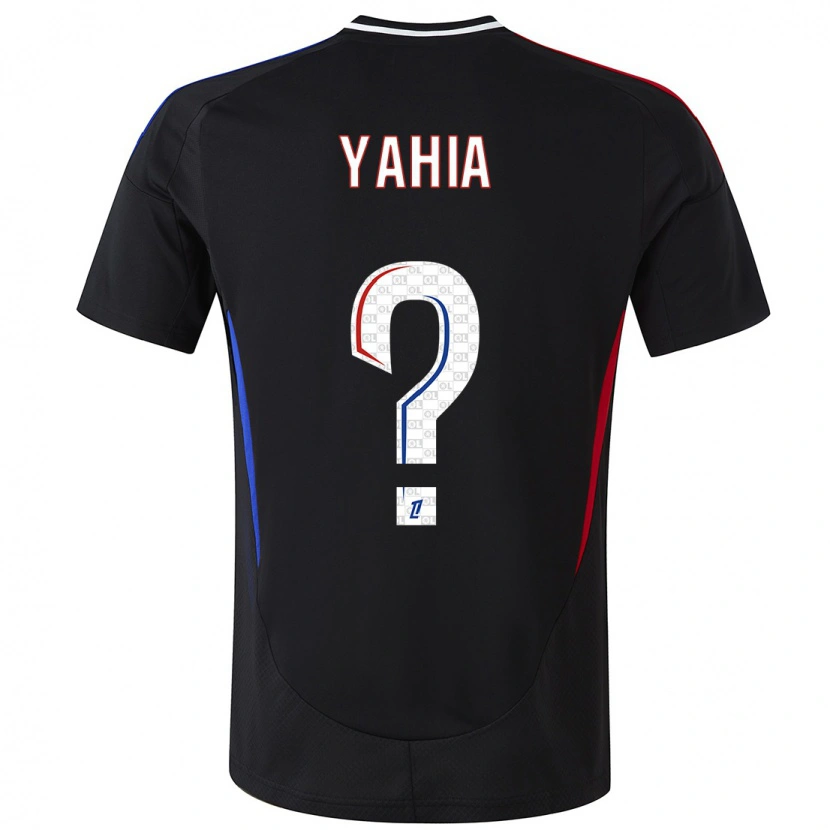 Danxen Niño Camiseta Kelyan Yahia #0 Negro 2ª Equipación 2024/25 La Camisa