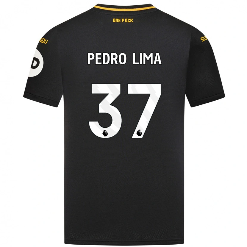 Danxen Niño Camiseta Pedro Lima #37 Negro 2ª Equipación 2024/25 La Camisa
