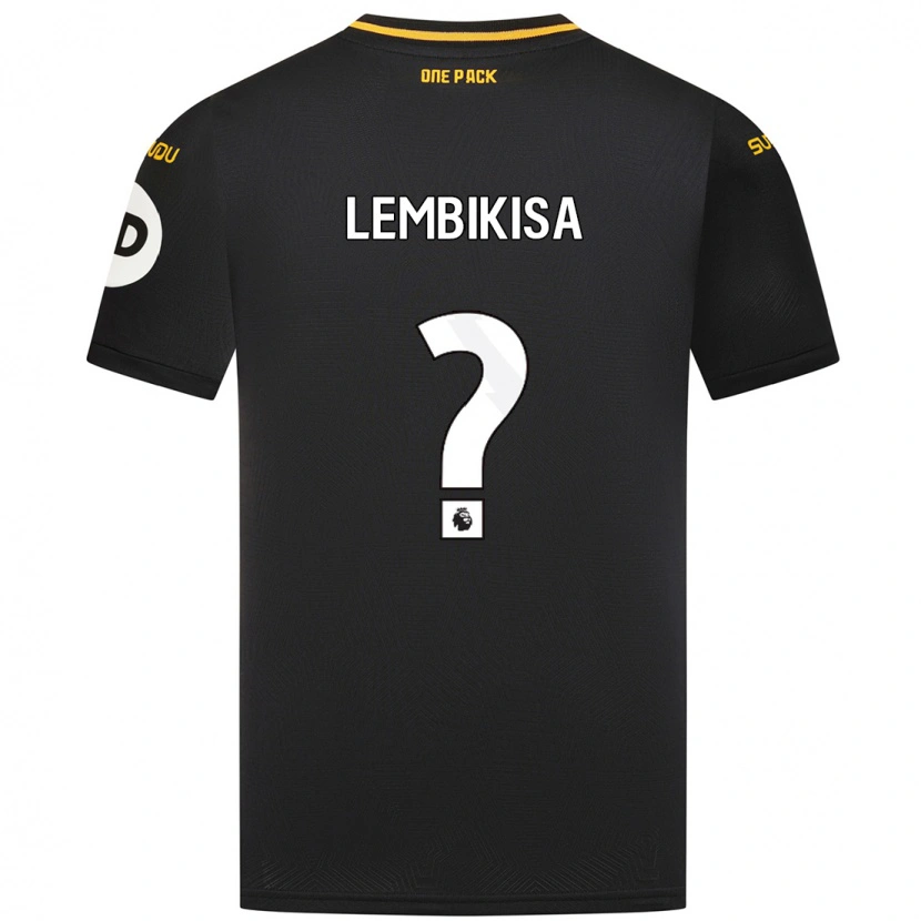 Danxen Niño Camiseta Dexter Lembikisa #0 Negro 2ª Equipación 2024/25 La Camisa