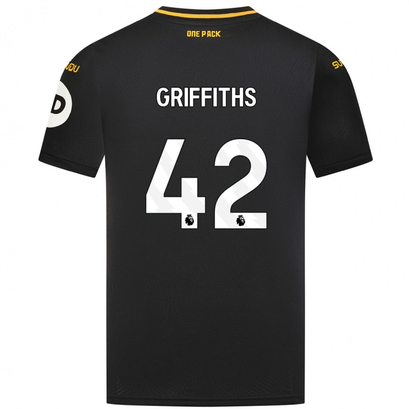 Danxen Niño Camiseta Harvey Griffiths #42 Negro 2ª Equipación 2024/25 La Camisa