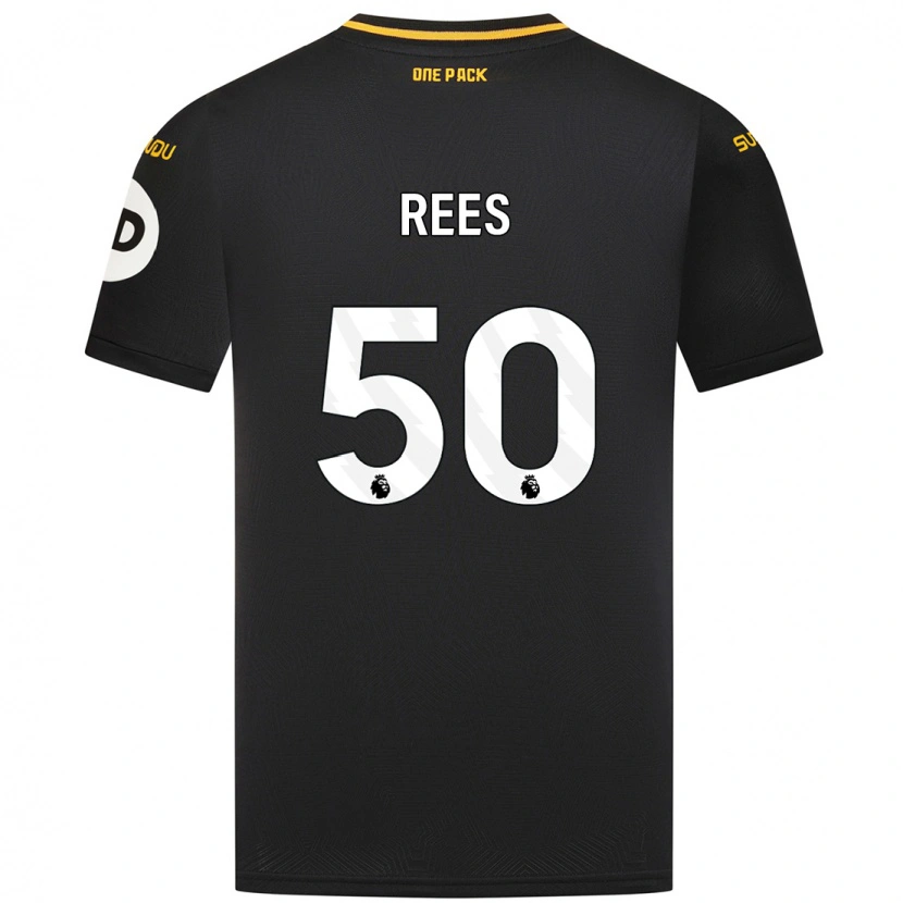 Danxen Niño Camiseta Mason Rees #50 Negro 2ª Equipación 2024/25 La Camisa