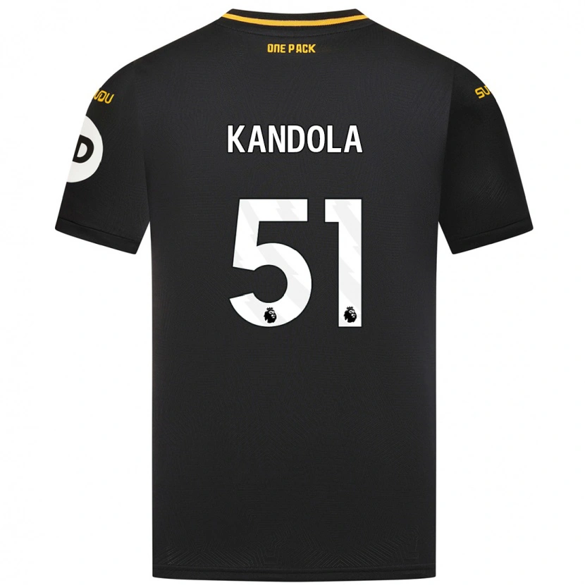 Danxen Niño Camiseta Kam Kandola #51 Negro 2ª Equipación 2024/25 La Camisa