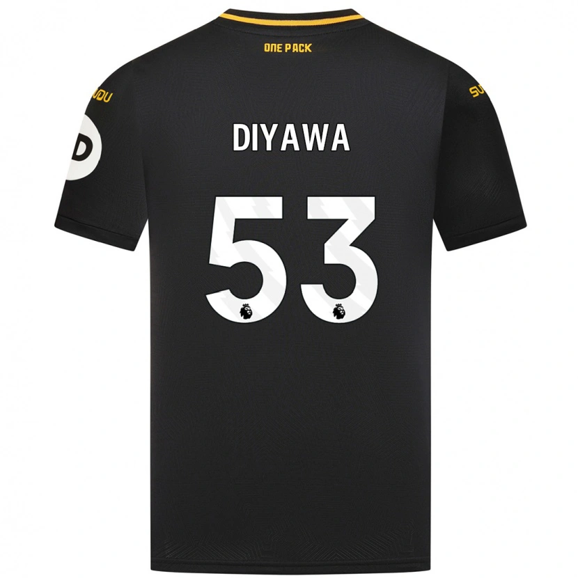 Danxen Niño Camiseta Aaron Keto-Diyawa #53 Negro 2ª Equipación 2024/25 La Camisa