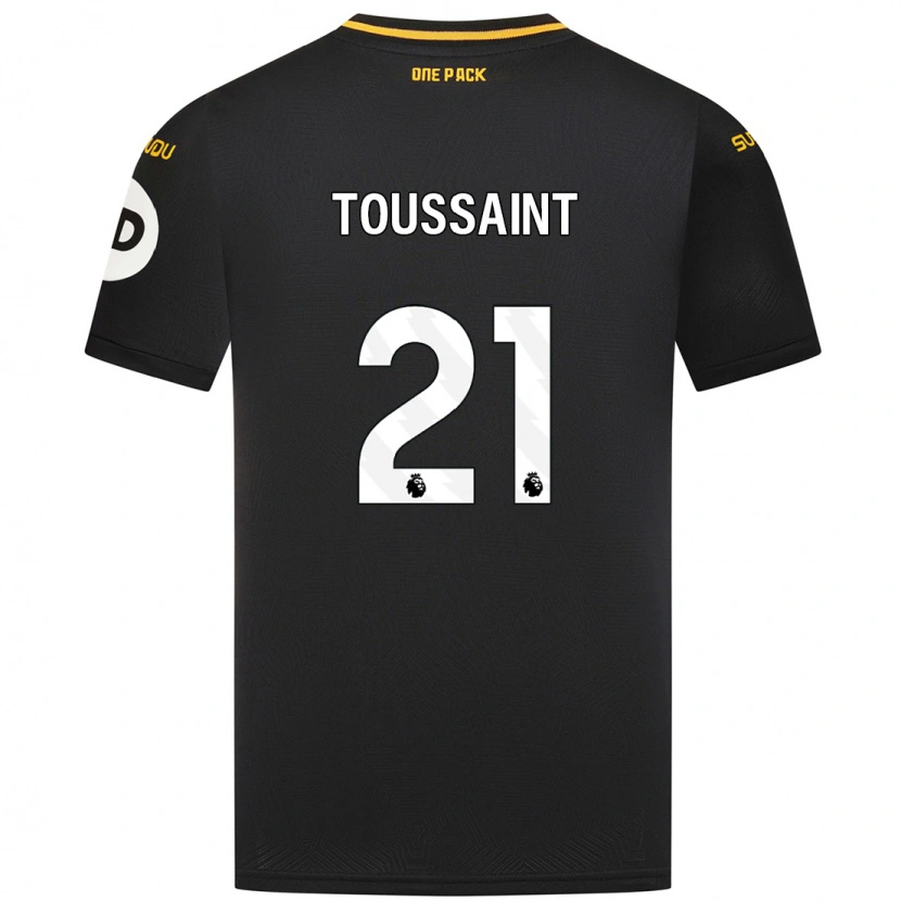 Danxen Niño Camiseta Destiney Toussaint #21 Negro 2ª Equipación 2024/25 La Camisa
