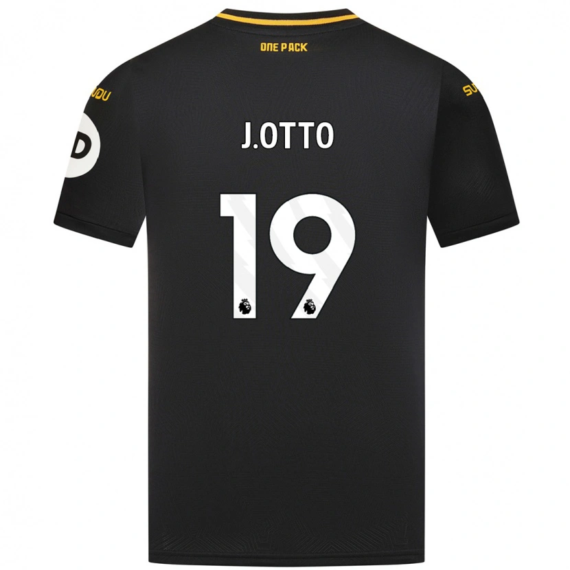Danxen Niño Camiseta Jonny Otto #19 Negro 2ª Equipación 2024/25 La Camisa