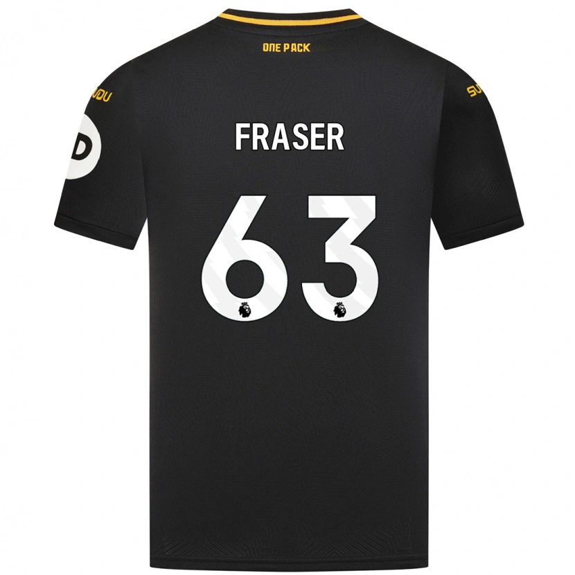 Danxen Niño Camiseta Nathan Fraser #63 Negro 2ª Equipación 2024/25 La Camisa