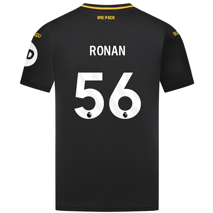 Danxen Niño Camiseta Connor Ronan #56 Negro 2ª Equipación 2024/25 La Camisa