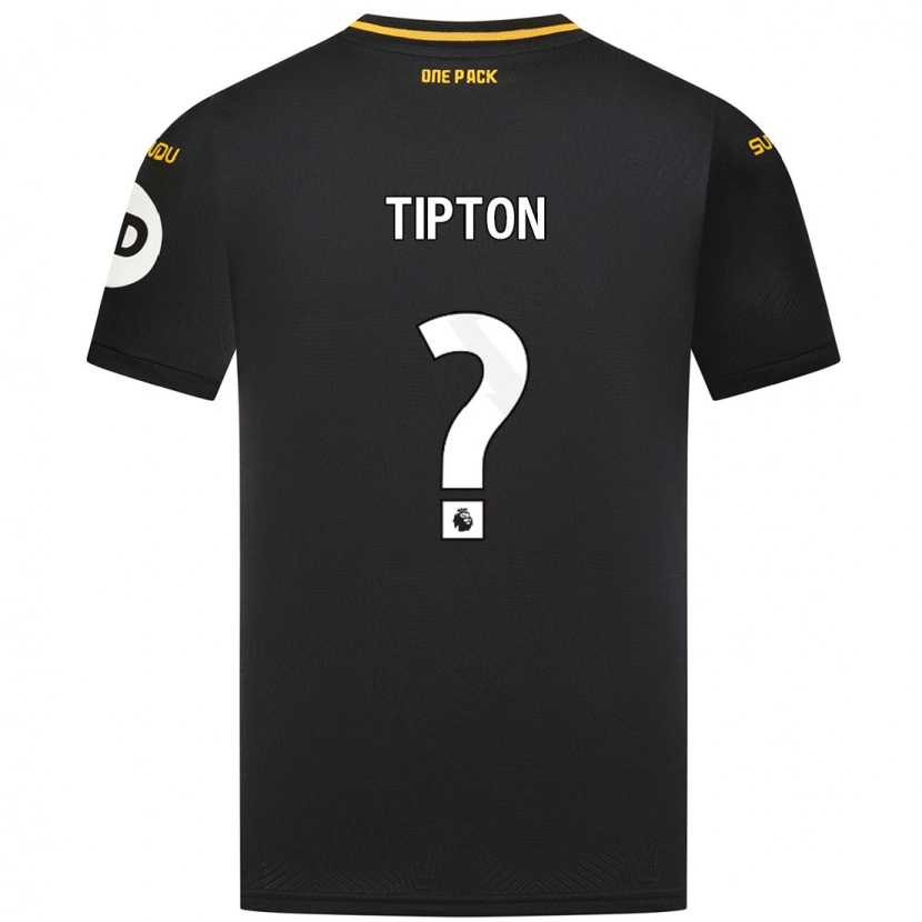 Danxen Niño Camiseta Ollie Tipton #0 Negro 2ª Equipación 2024/25 La Camisa