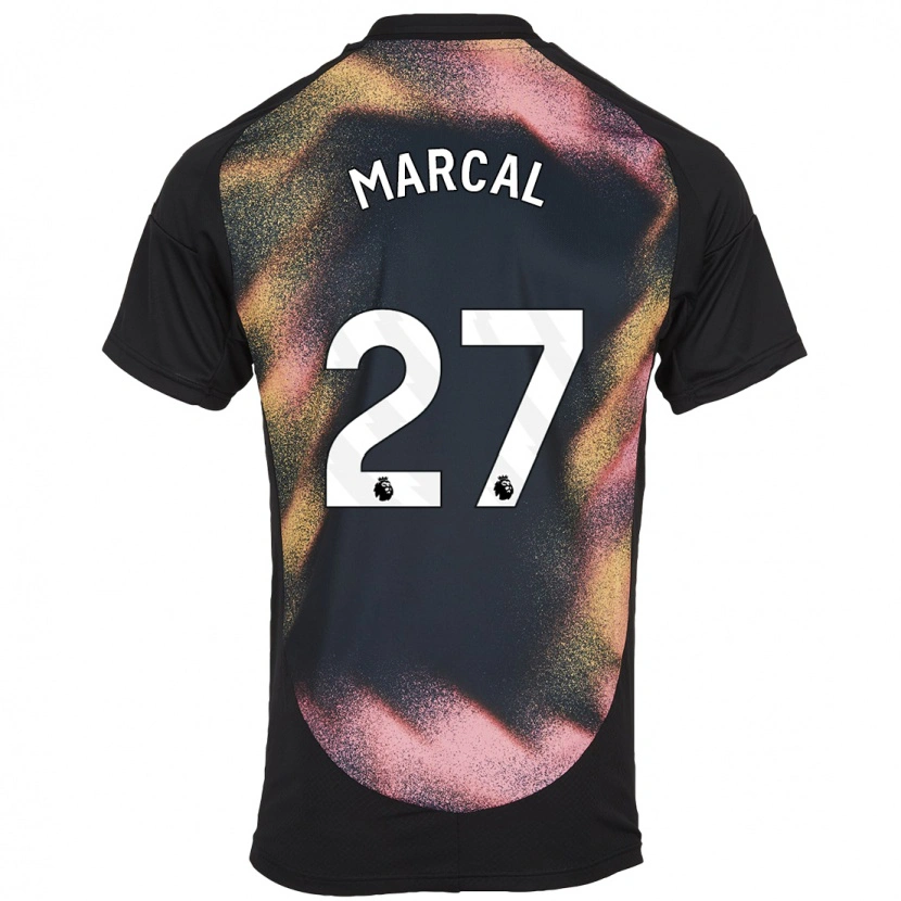 Danxen Niño Camiseta Wanya Marçal #27 Negro Blanco 2ª Equipación 2024/25 La Camisa