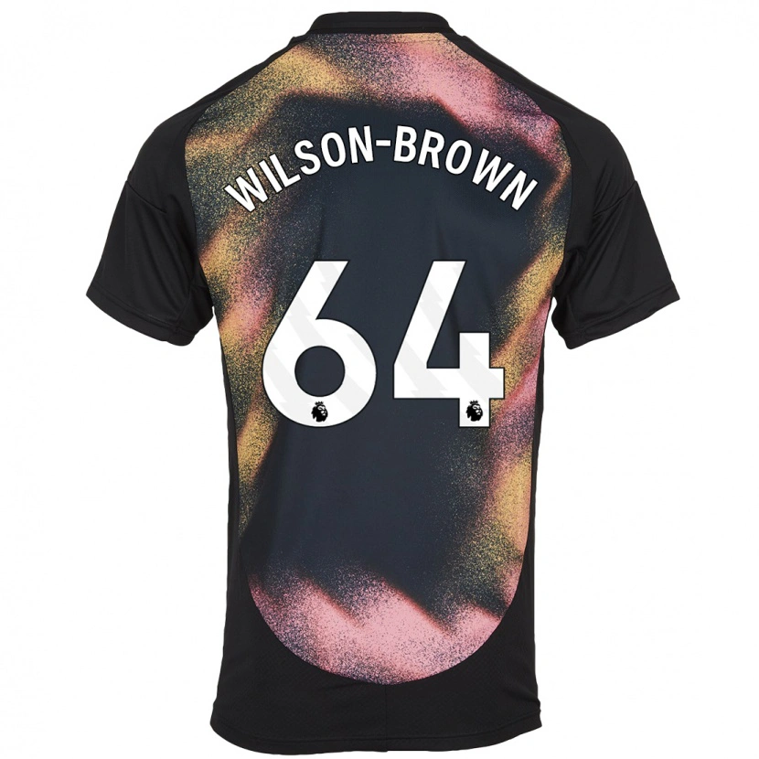 Danxen Niño Camiseta Tom Wilson-Brown #64 Negro Blanco 2ª Equipación 2024/25 La Camisa