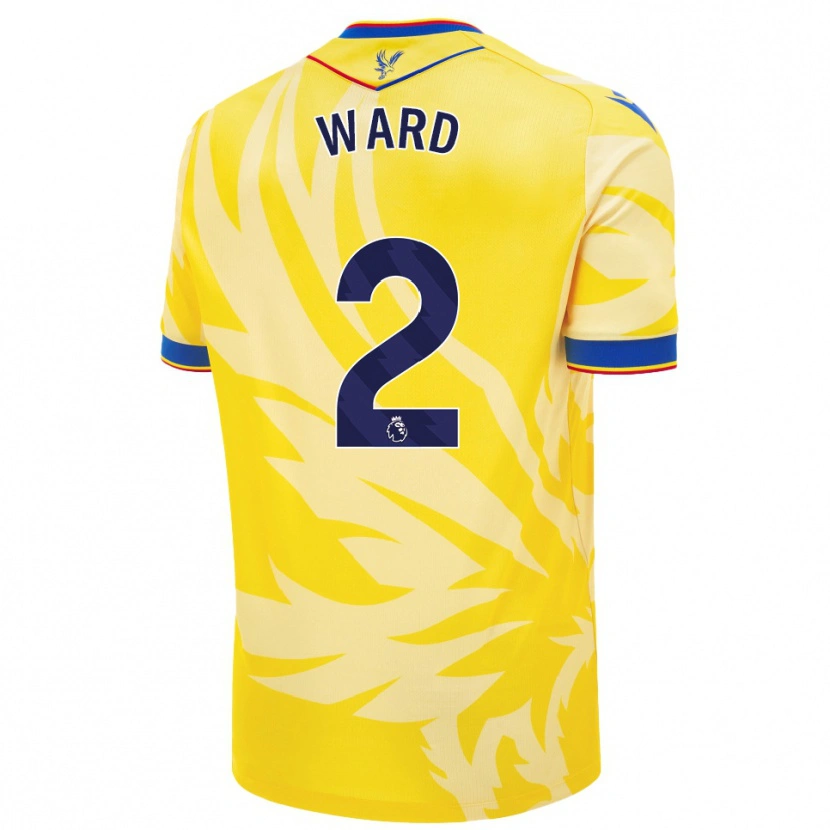Danxen Niño Camiseta Joel Ward #2 Amarillo 2ª Equipación 2024/25 La Camisa