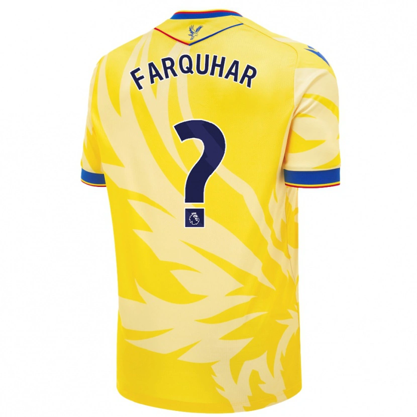 Danxen Niño Camiseta Craig Farquhar #0 Amarillo 2ª Equipación 2024/25 La Camisa