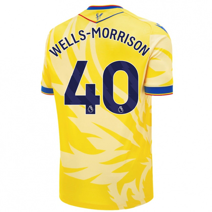 Danxen Niño Camiseta Jack Wells-Morrison #40 Amarillo 2ª Equipación 2024/25 La Camisa