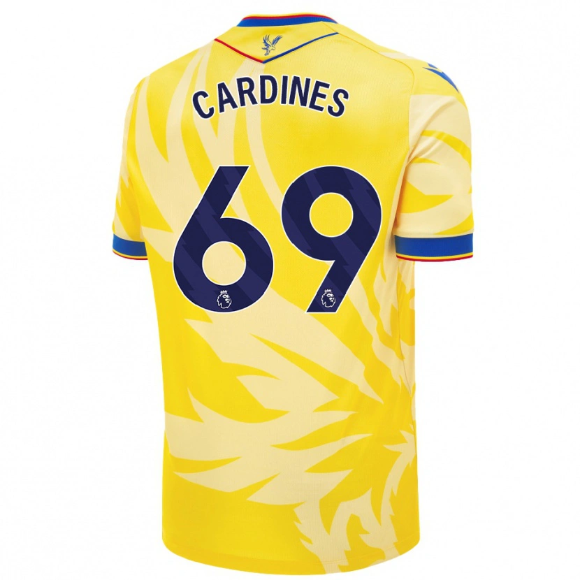 Danxen Niño Camiseta Rio Cardines #69 Amarillo 2ª Equipación 2024/25 La Camisa