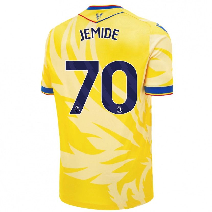 Danxen Niño Camiseta Mofe Jemide #70 Amarillo 2ª Equipación 2024/25 La Camisa