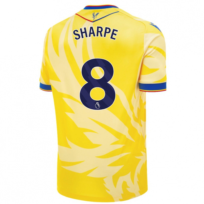 Danxen Niño Camiseta Molly-Mae Sharpe #8 Amarillo 2ª Equipación 2024/25 La Camisa
