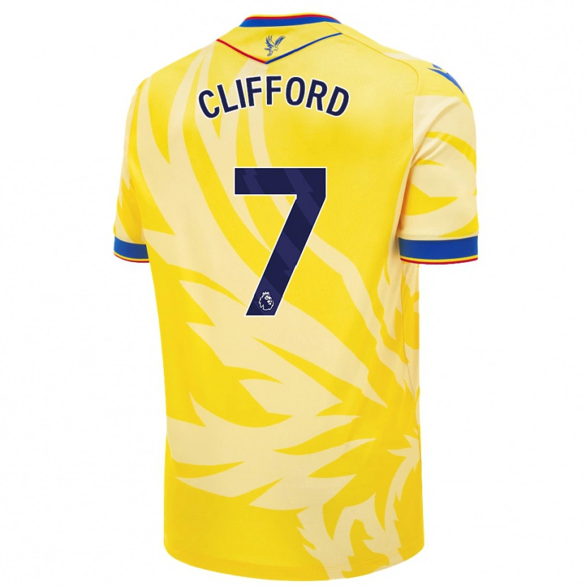 Danxen Niño Camiseta Charley Clifford #7 Amarillo 2ª Equipación 2024/25 La Camisa