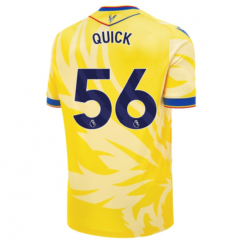 Danxen Niño Camiseta Daniel Quick #56 Amarillo 2ª Equipación 2024/25 La Camisa