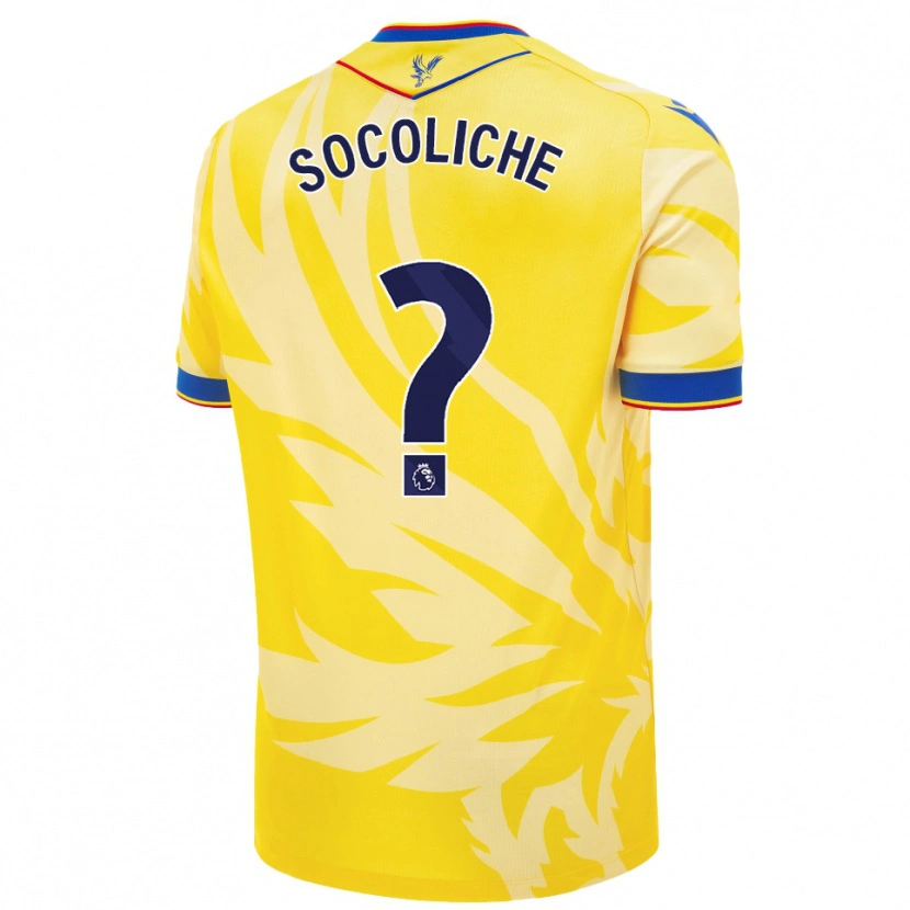 Danxen Niño Camiseta Basilio Rieno Socoliche #0 Amarillo 2ª Equipación 2024/25 La Camisa