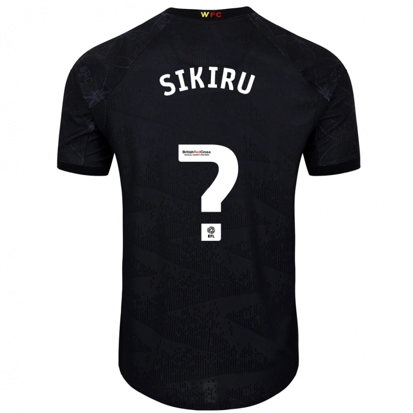 Danxen Niño Camiseta Prince Sikiru #0 Negro Blanco 2ª Equipación 2024/25 La Camisa