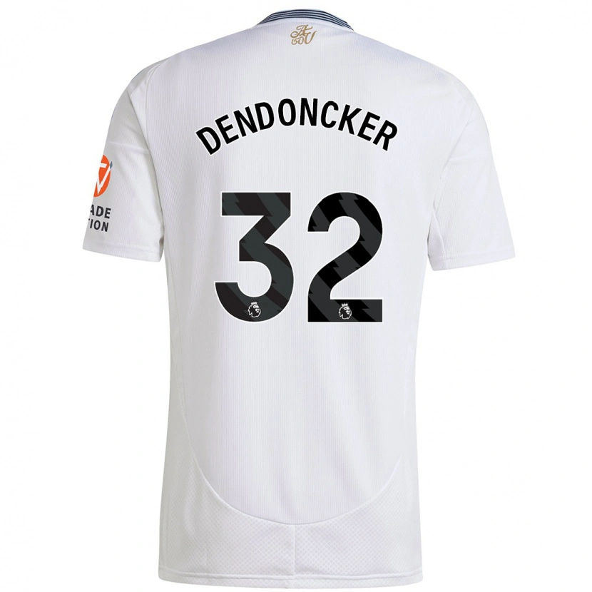 Danxen Niño Camiseta Leander Dendoncker #32 Blanco 2ª Equipación 2024/25 La Camisa