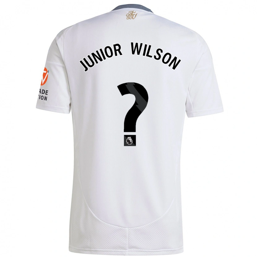 Danxen Niño Camiseta Junior Wilson #0 Blanco 2ª Equipación 2024/25 La Camisa