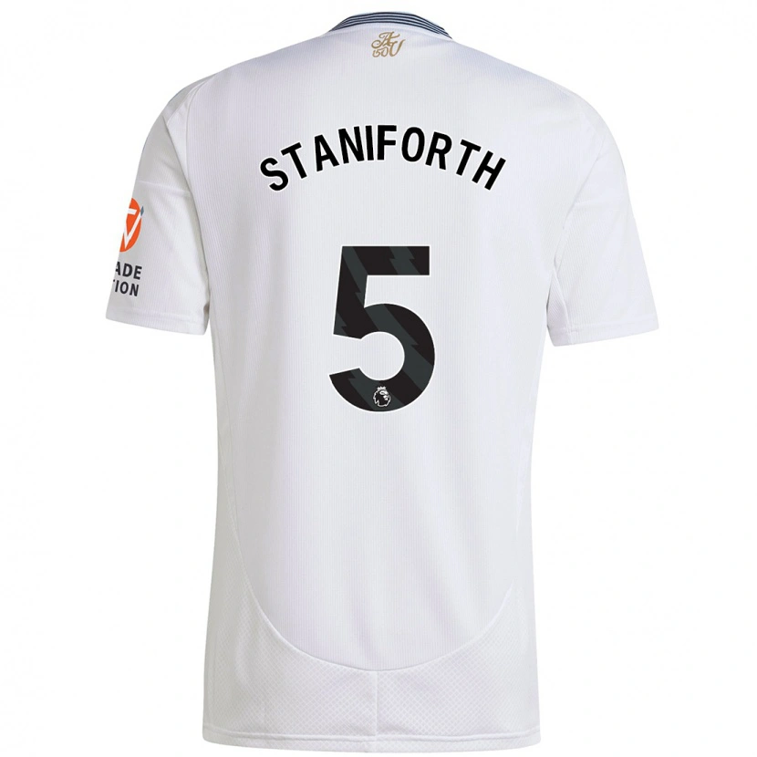 Danxen Niño Camiseta Lucy Staniforth #5 Blanco 2ª Equipación 2024/25 La Camisa