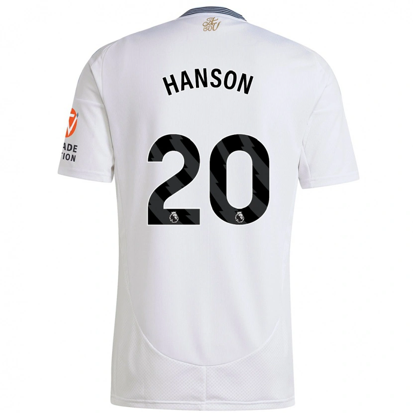Danxen Niño Camiseta Kirsty Hanson #20 Blanco 2ª Equipación 2024/25 La Camisa