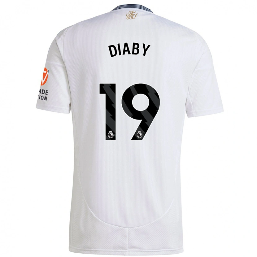 Danxen Niño Camiseta Moussa Diaby #19 Blanco 2ª Equipación 2024/25 La Camisa