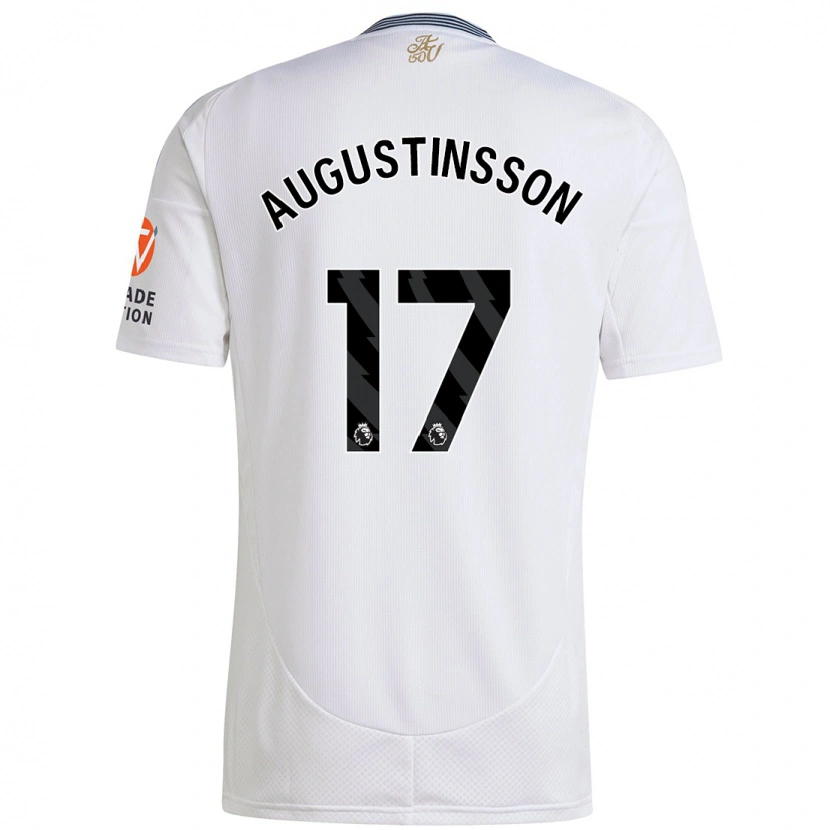 Danxen Niño Camiseta Ludwig Augustinsson #17 Blanco 2ª Equipación 2024/25 La Camisa