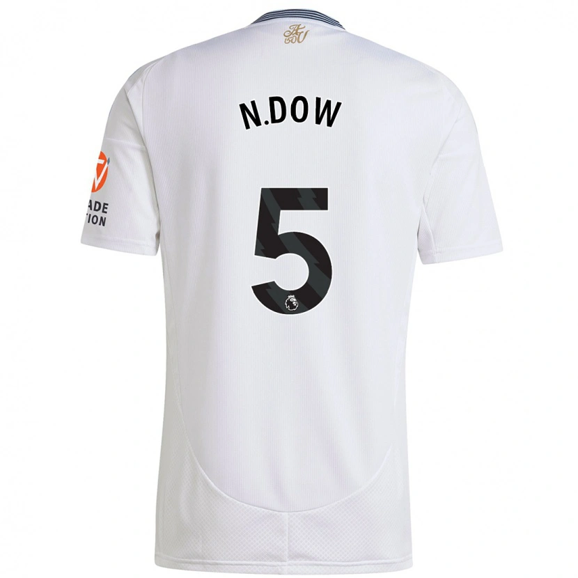 Danxen Niño Camiseta Elisha N'dow #5 Blanco 2ª Equipación 2024/25 La Camisa