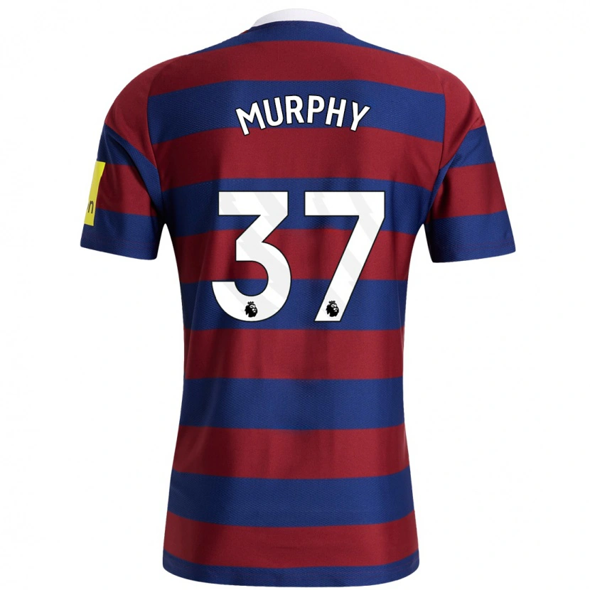 Danxen Niño Camiseta Alex Murphy #37 Burdeos Azul Marino 2ª Equipación 2024/25 La Camisa