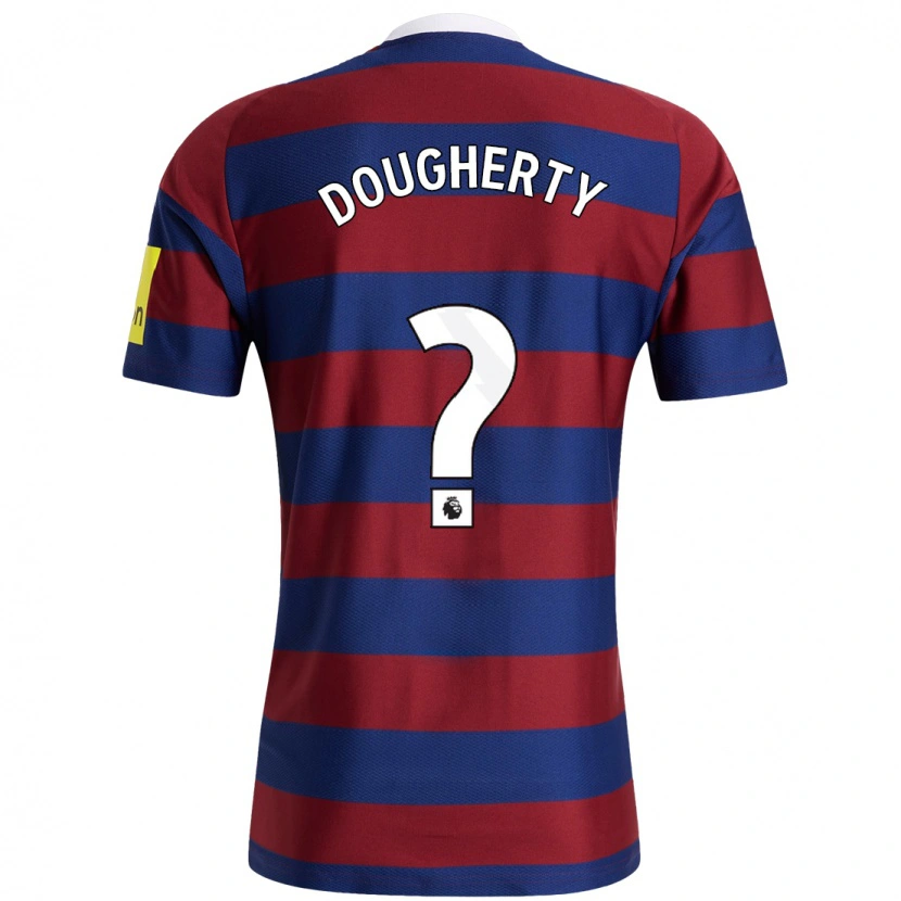 Danxen Niño Camiseta Ryan Dougherty #0 Burdeos Azul Marino 2ª Equipación 2024/25 La Camisa