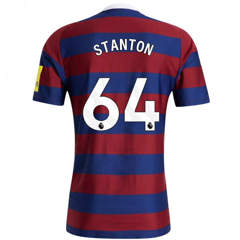 Danxen Niño Camiseta Ellis Stanton #64 Burdeos Azul Marino 2ª Equipación 2024/25 La Camisa