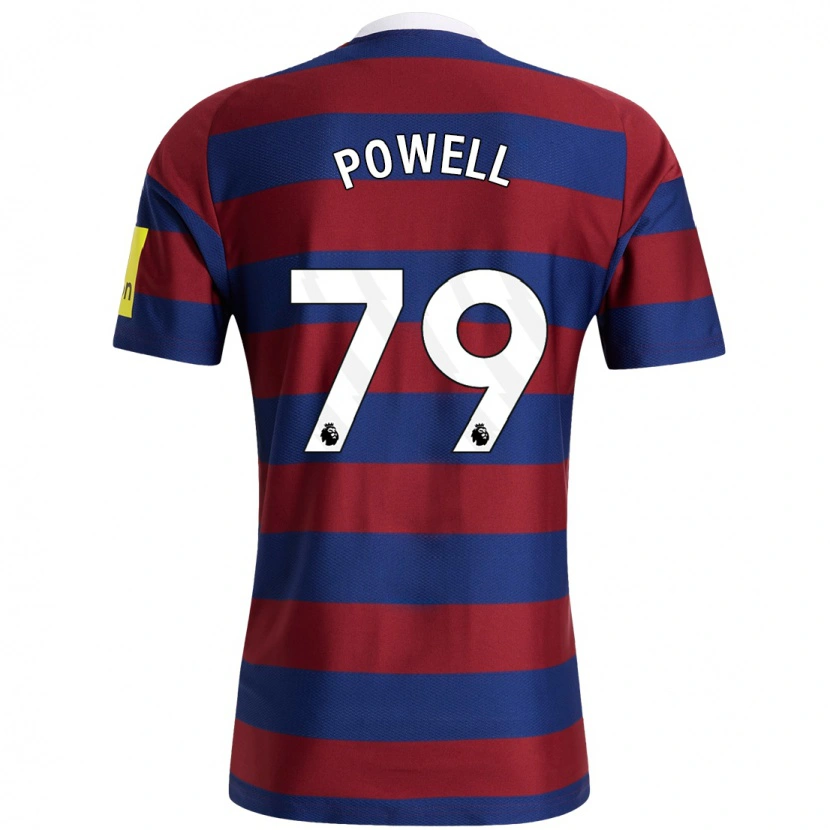 Danxen Niño Camiseta Rory Powell #79 Burdeos Azul Marino 2ª Equipación 2024/25 La Camisa