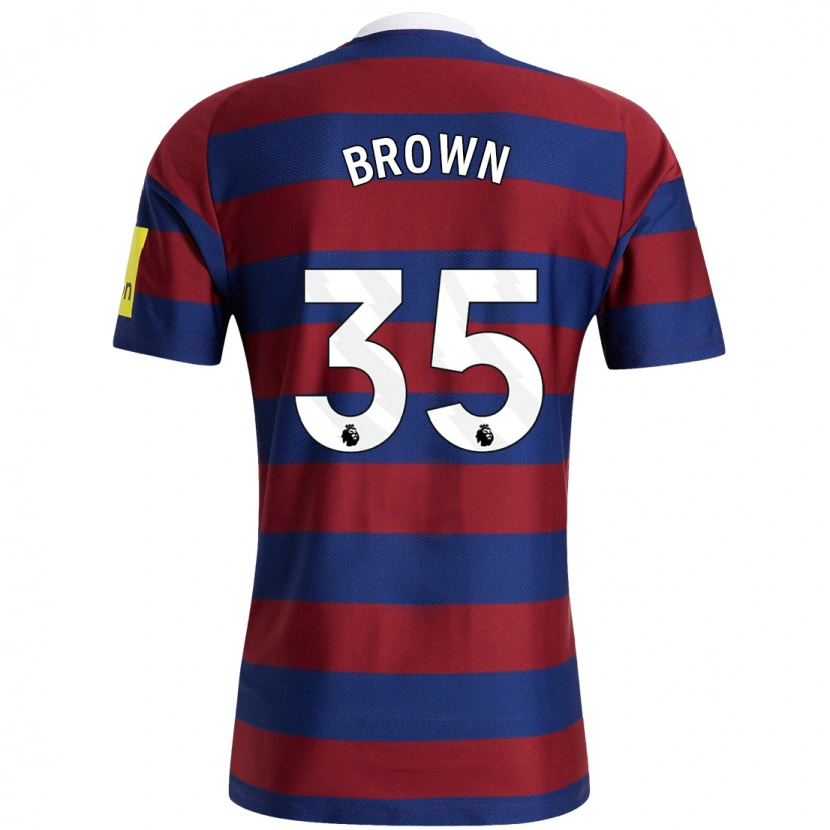 Danxen Niño Camiseta Will Brown #35 Burdeos Azul Marino 2ª Equipación 2024/25 La Camisa