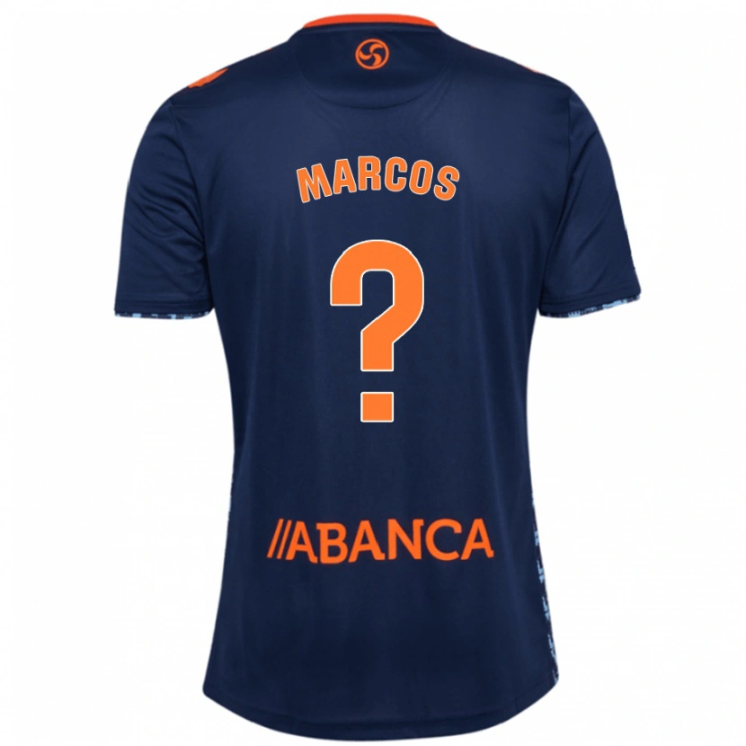 Danxen Niño Camiseta Óscar Marcos #0 Azul Marino 2ª Equipación 2024/25 La Camisa