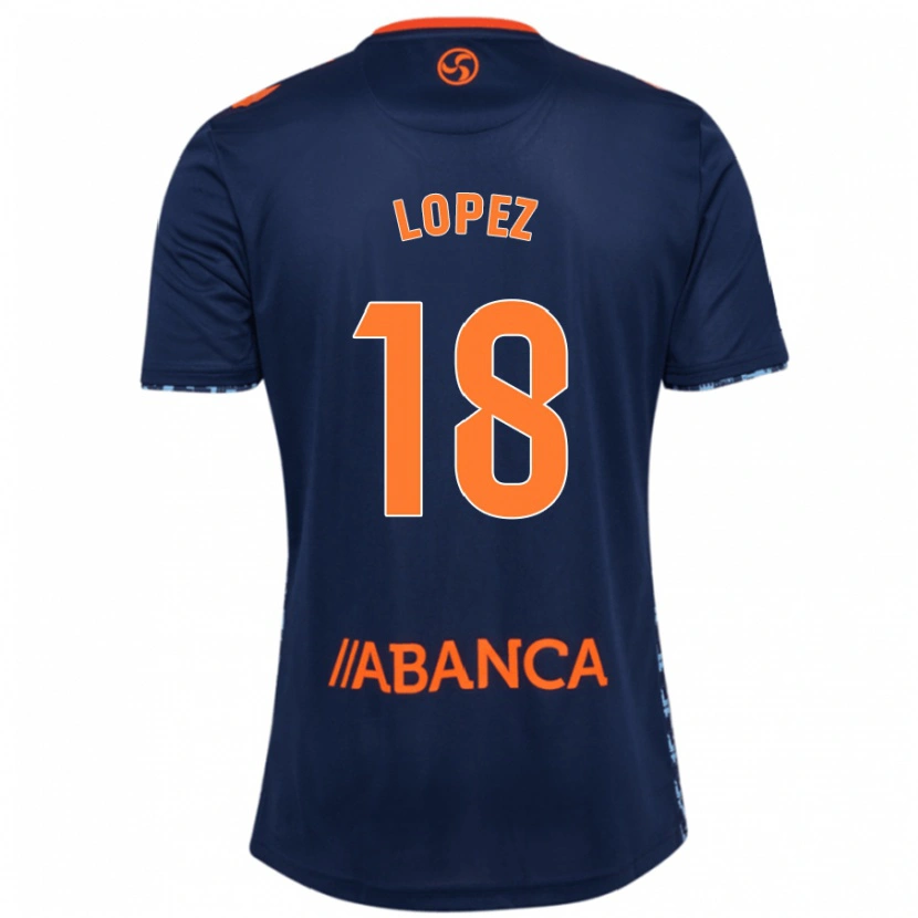 Danxen Niño Camiseta Joel López #18 Azul Marino 2ª Equipación 2024/25 La Camisa