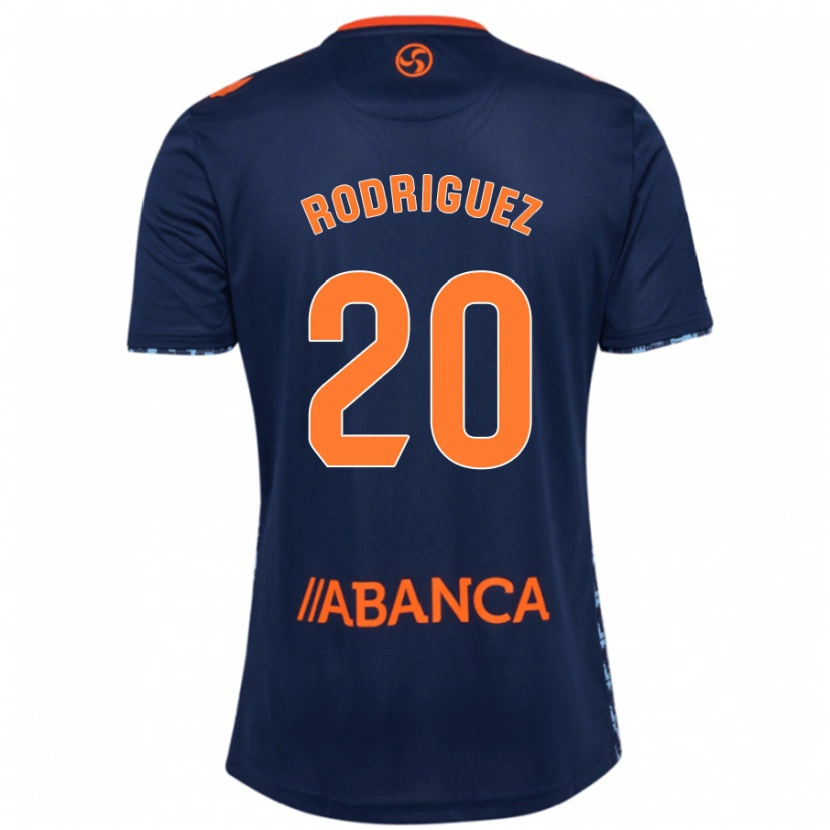 Danxen Niño Camiseta Javi Rodríguez #20 Azul Marino 2ª Equipación 2024/25 La Camisa